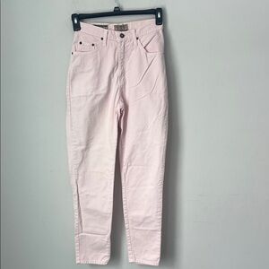 90s Express Tricot Vintage High Waist Pale Pink Jeans Sz 5/6